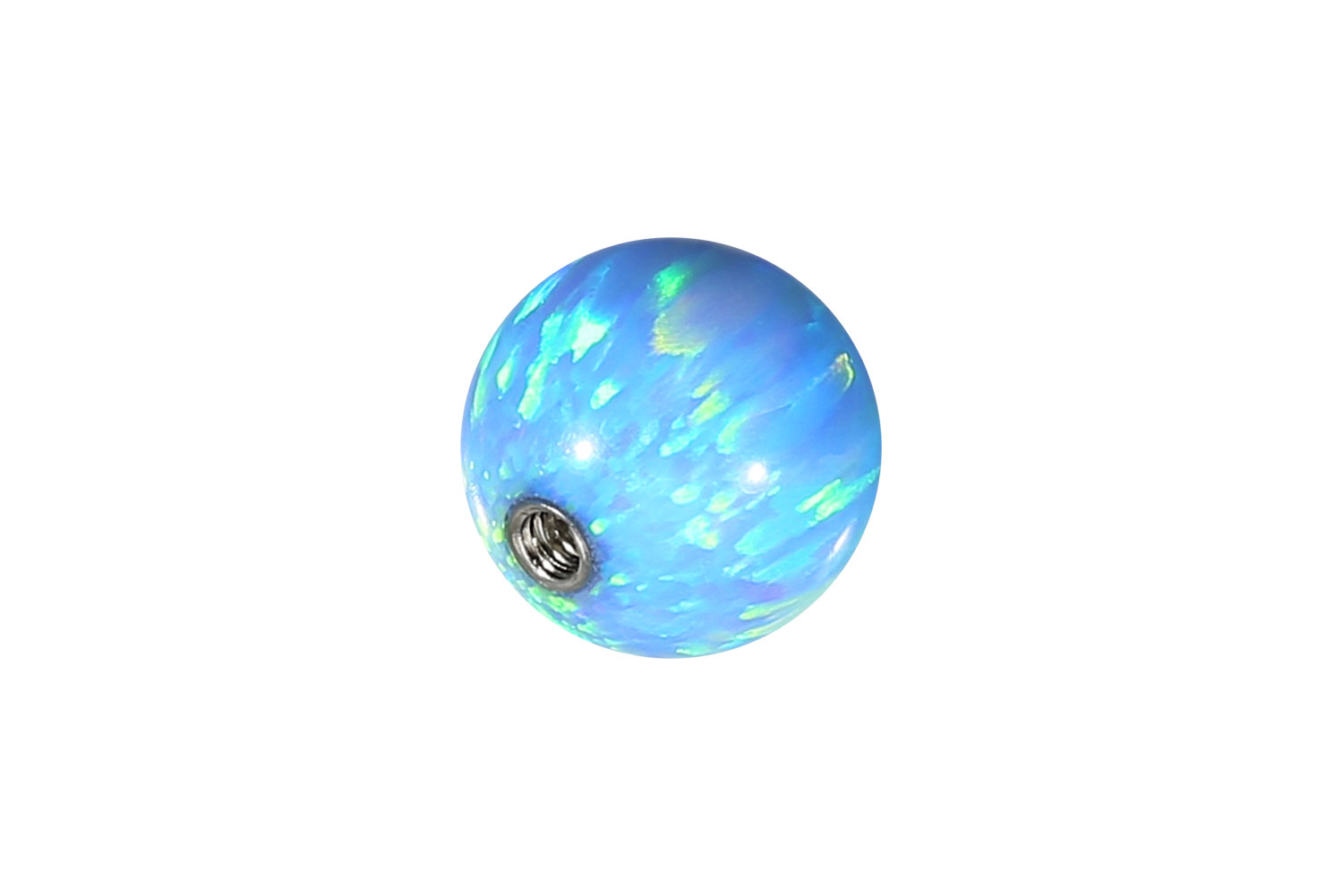 Synthetischer Opal Schraubkugel mit Chirurgenstahl-Gewinde